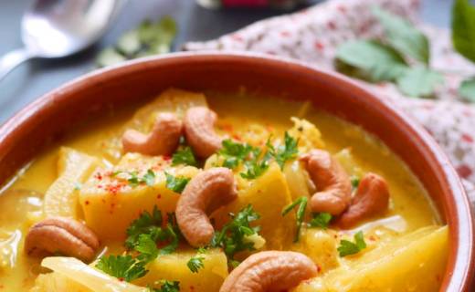 curry d’ananas au lait de coco