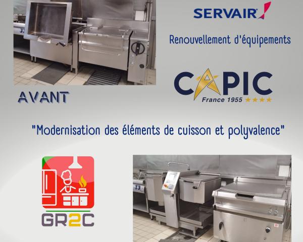 Modernisation des éléments de cuisson et polyvalence